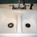The new sink's basins