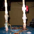 Old water heater connections