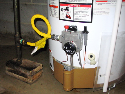 New water heater - gas hookup