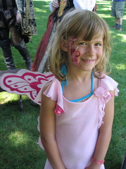 Finished face painting