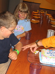 Taking off the candles