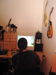 Mark at the computer